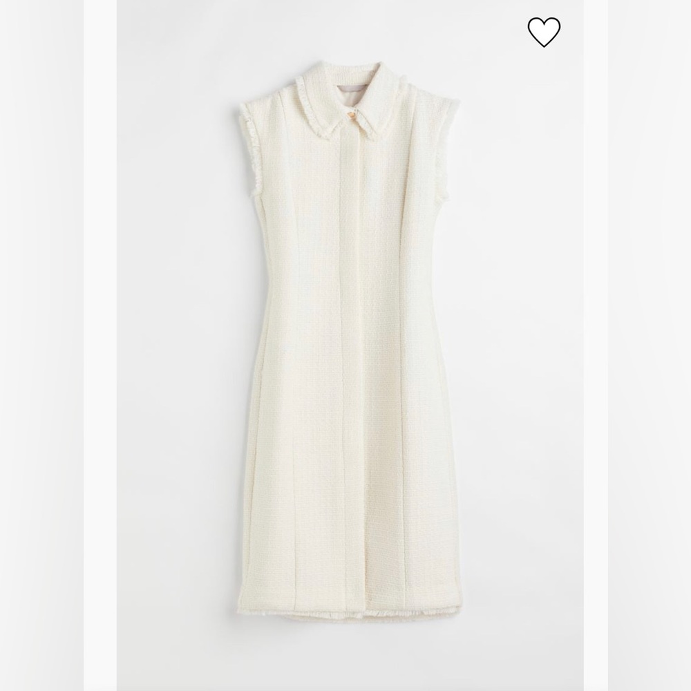 H&M Boucle/Tweed Wool blend midi dress XS